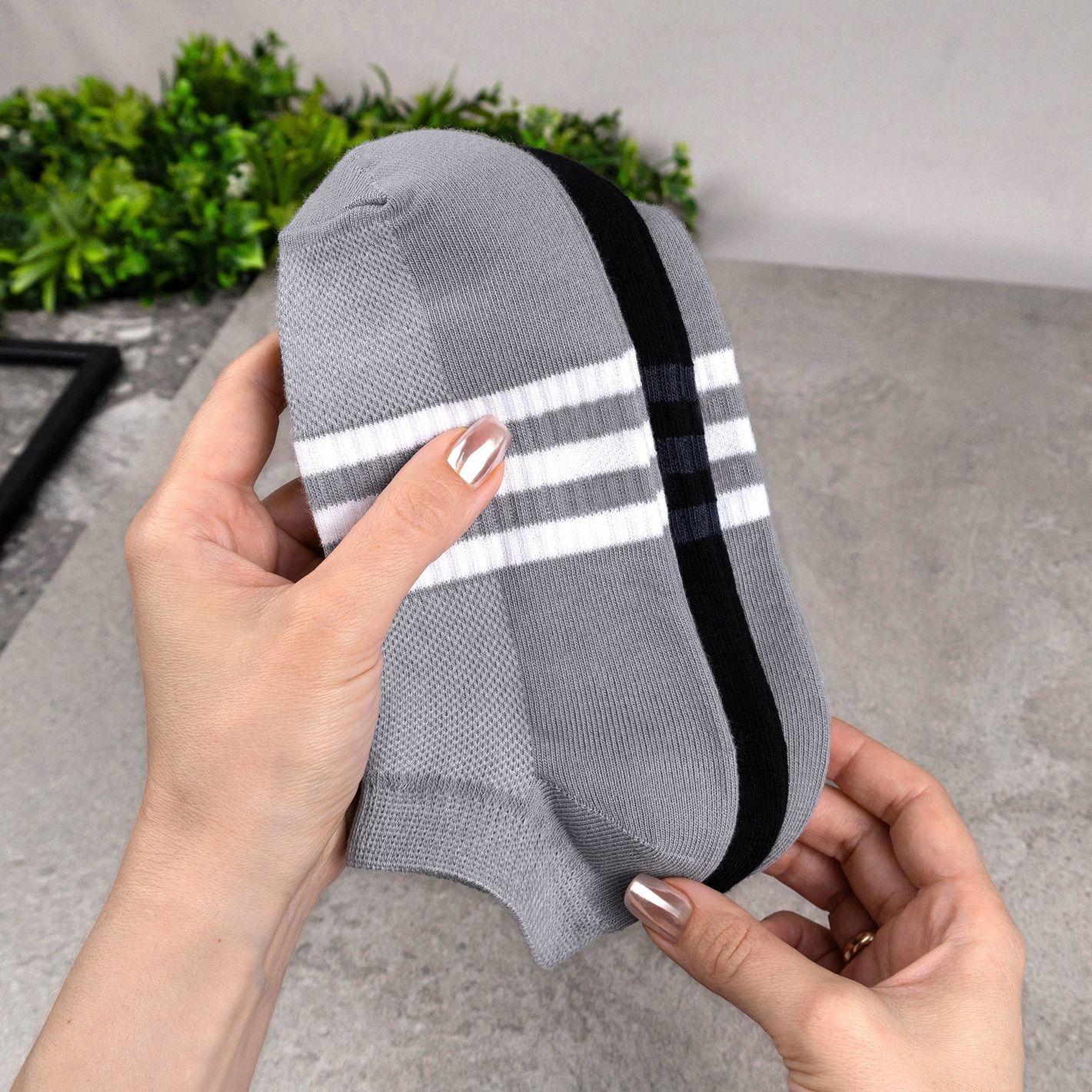 Носки женские 12 пар летние &laquo;Active Line &ndash; Black&Grey&raquo; хлопок премиум сегмент размер 35-38  68Н.6/70Н.6 фото