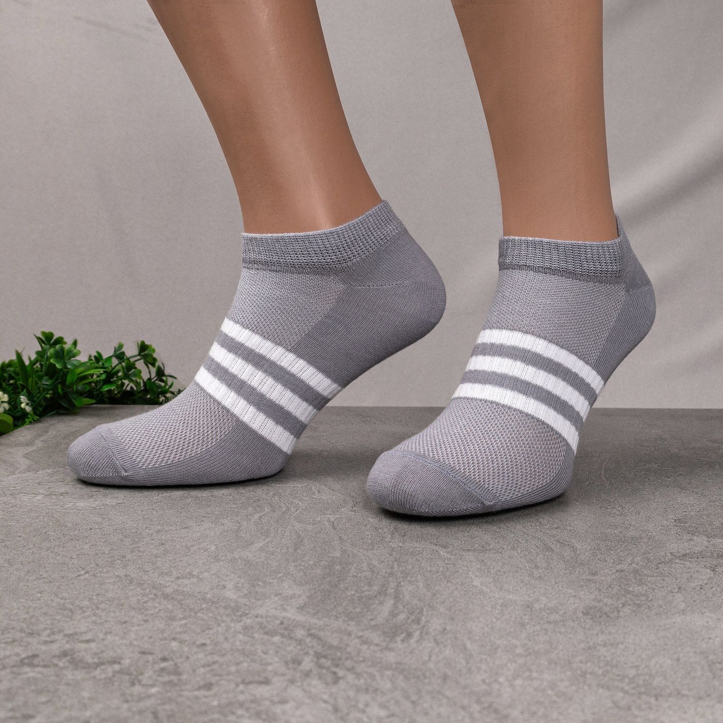 Носки женские 12 пар летние &laquo;Active Line &ndash; Black&Grey&raquo; хлопок премиум сегмент размер 35-38  68Н.6/70Н.6 фото