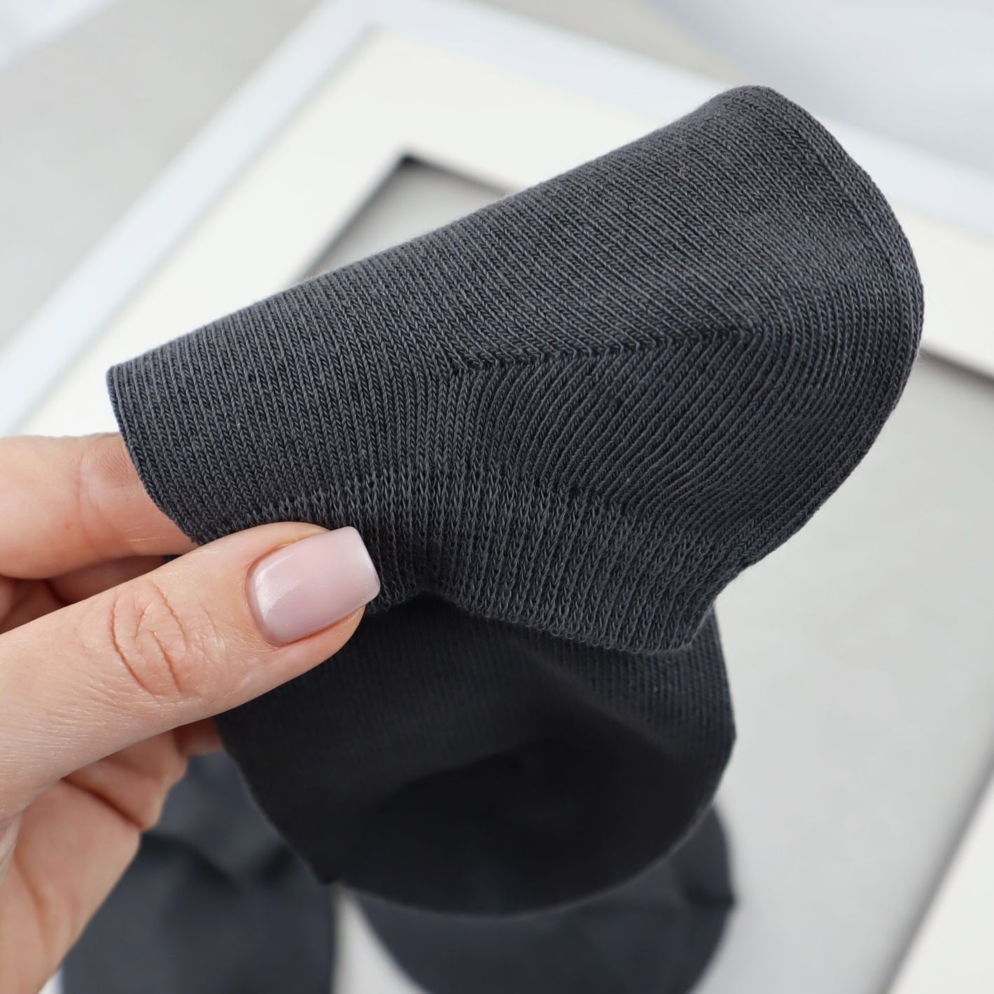 Носки женские 12 пар &laquo;Dark Grey&raquo; короткие хлопок премиум сегмент размер 35-38 21006ds 49Н.12 фото